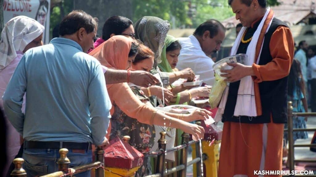 Ganderbal's Kheer Bhawani temple comes alive after two years