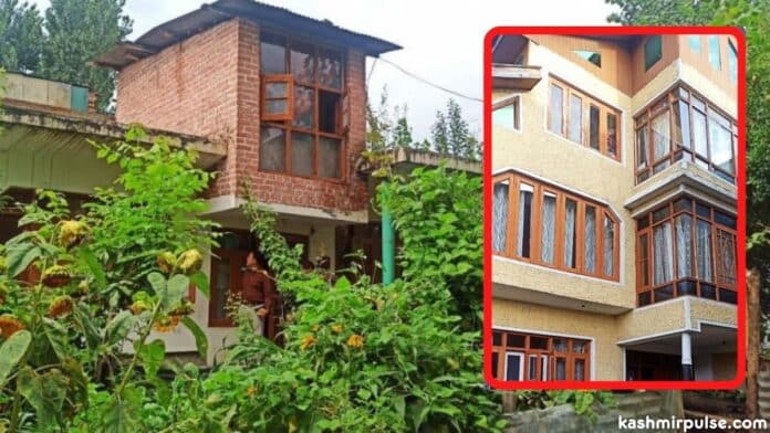 Five houses attached in Srinagar for sheltering militants