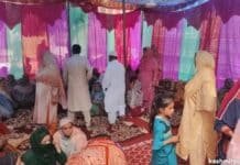 Slain Kulgam civilian’s family seeks compensation Mourners at slain Kulgam civilian's residence