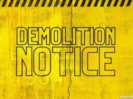 Demolition Notice
