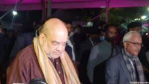 HM Amit Shah arrives in Srinagar