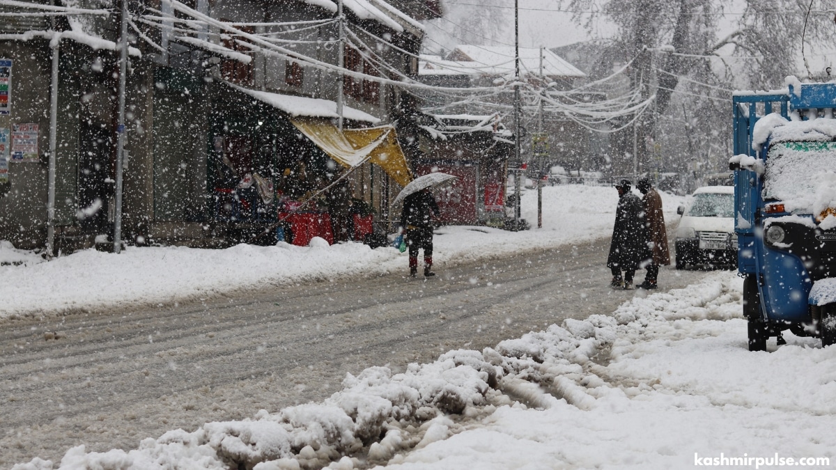 Fresh snowfall shrouds entire Kashmir