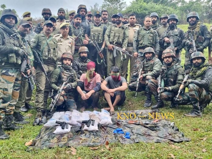 Army apprehends infiltrator with massive cache of narcotics, arms and ammunition