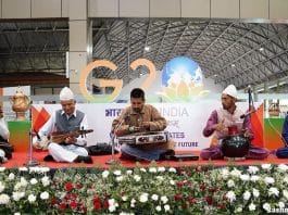 Kashmiri musicians welcome G20 delegates in Srinagar on May 22, 2023