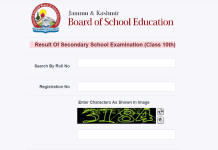 JKBOSE Class 10th results 2025 declared JKBOSE Class 10th annual 2023 exam results - Screengrab