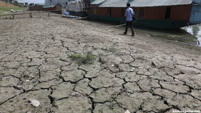 Water level in Jhelum hits lowest as dry spell continues in Kashmir Water level in Jhelum hits lowest as dry spell continues in Kashmir