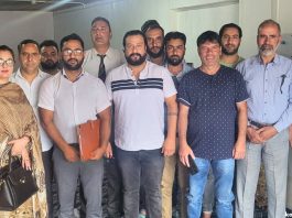 Members of Jammu Kashmir Employees Coordination Committee (JKECC)