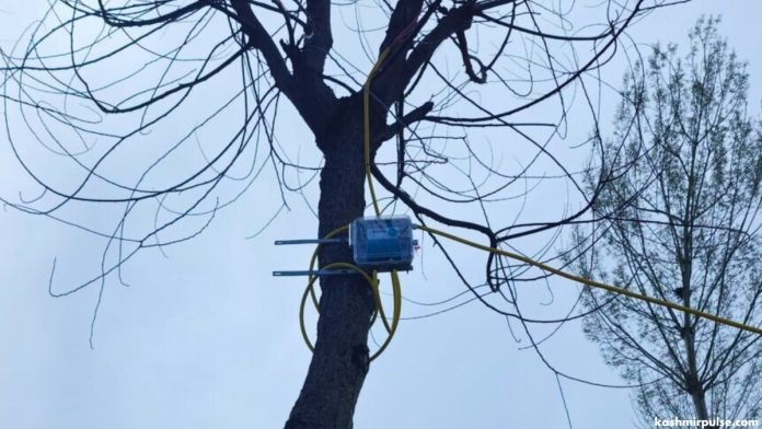 PDD installs smart meters on trees in Pulwama’s Koil village
