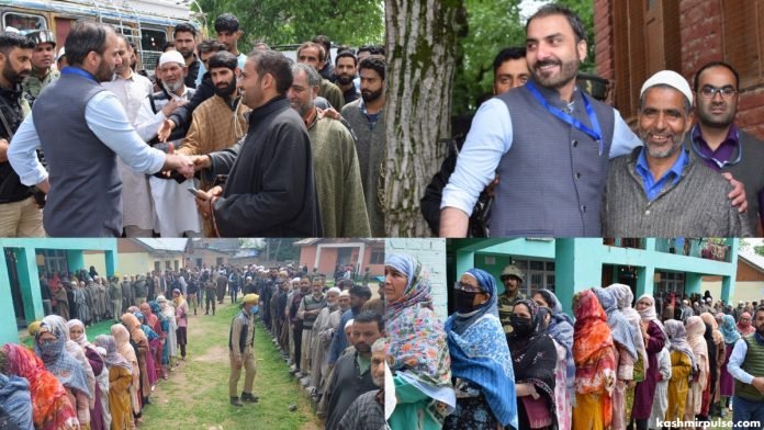 DEO Pulwama visits various polling stations DEO Pulwama visits various polling stations