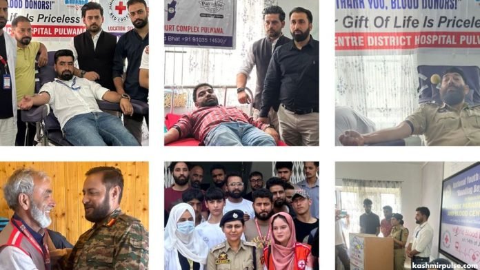 Pulwama blood donation camp on World Blood Donor Day yields 80 pints Pulwama blood donation camp on World Blood Donor Day yields 80 pints