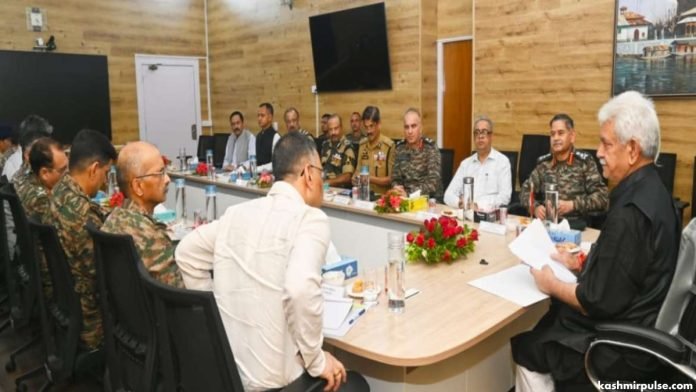 Amid rising militancy, LG Manoj Sinha chairs security review meet in Jammu Amid rising militancy, LG Manoj Sinha chairs security review meet in Jammu