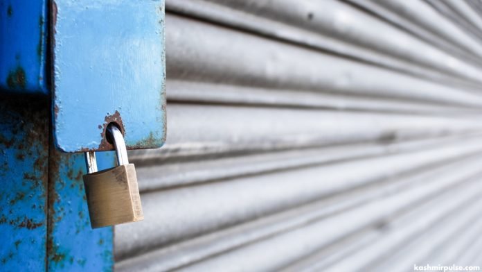 Shop closed as a protest