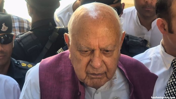 NC patron Farooq Abdullah visited the residence of Bashir Ahmad Nengroo in Pulwama NC patron Farooq Abdullah visited the residence of Bashir Ahmad Nengroo in Pulwama
