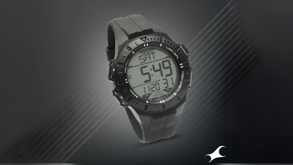 Fastrack Streetwear Digital Dial PU Strap Watch for Guys
