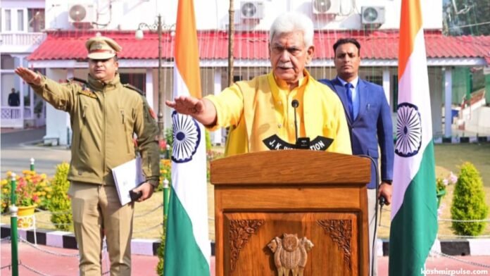 LG Manoj Sinha while administering the Rashtriya Ekta Diwas pledge to the officers of Raj Bhawan on the occasion of Rashtriya Ekta Diwas on October 31, 2024 LG Manoj Sinha while administering the Rashtriya Ekta Diwas pledge to the officers of Raj Bhawan on the occasion of Rashtriya Ekta Diwas on October 31, 2024