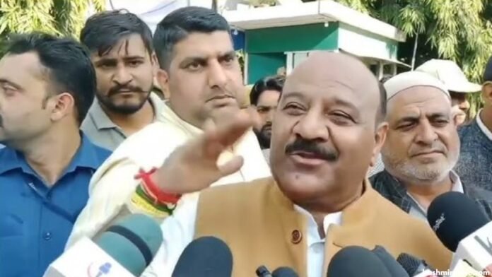 Surinder Kumar Choudhary while speaking to the media