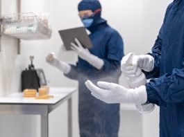 Staff in a medical laboratory