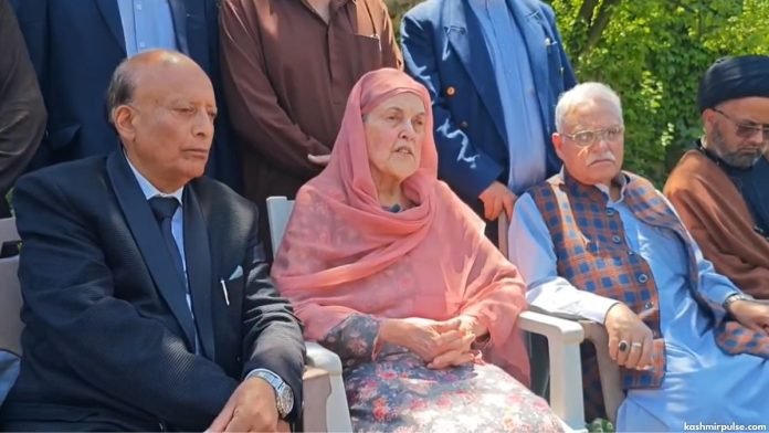 ANC President, Begum Khalida Shah during press conference