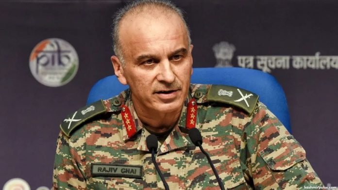 DGMO Lt General Rajiv Ghai during the press conference on Operation Sindoor in New Delhi