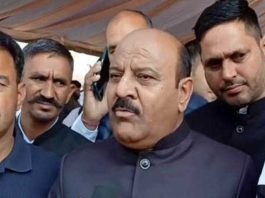 Deputy Chief Minister Surinder Kumar Choudhary speaking to the media