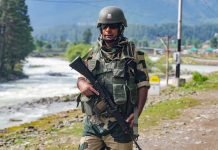 Amarnath Yatra: Jammu Police intensifies security grid, increases check points A BSF person stands guard in Pahalgam