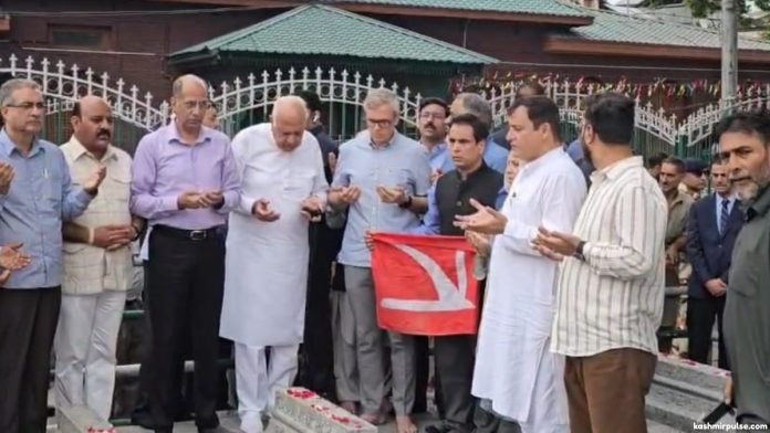 Chief Minister Omar Abdullah’s visit to the Martyrs’ Graveyard in old Srinagar Chief Minister Omar Abdullah’s visit to the Martyrs’ Graveyard in old Srinagar