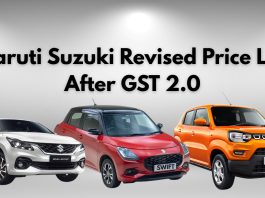 Maruti Suzuki Revised Price List After GST 2.0