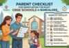 Parent Checklist for Shortlisting the Right CBSE Schools in Bangalore Parent Checklist for Shortlisting the Right CBSE Schools in Bangalore