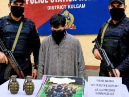Man held with grenades in Kulgam, booked under UAPA