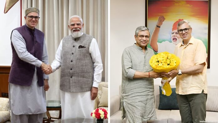 CM Omar calls on PM Modi, Railway Minister Ashwini Vaishnaw CM Omar calls on PM Modi, Railway Minister Ashwini Vaishnaw