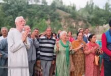 Kashmiri Pandits visit historic Bhairav Cave in Budgam after 36 years amid tears and embraces Kashmiri Pandits visit historic Bhairav Cave in Budgam after 36 years amid tears and embraces