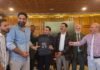 When a Black Hole Whispers to the World’s Thinnest Material Nazir A. Ganaie accepts a token of appreciation at a recent event