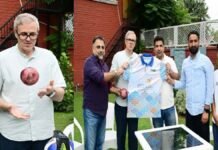 CM Omar unveils Kashmir Super League 2026 jersey CM Omar unveils Kashmir Super League 2026 jersey