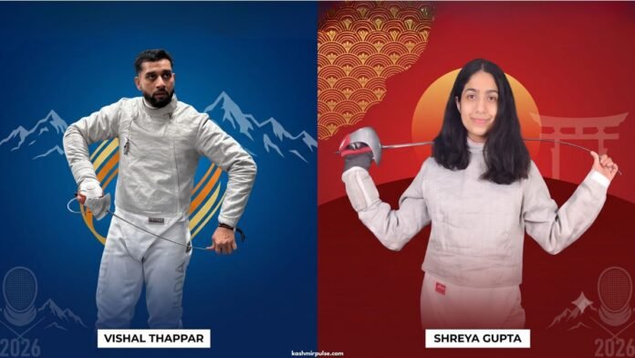 J&K fencers Shreya, Vishal make history with Asian Games 2026 selection J&K fencers Shreya, Vishal make history with Asian Games 2026 selection