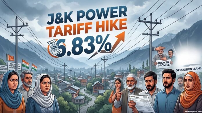 J&K power tariff hiked 6.83%, opposition slams broken free-electricity promise