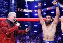 Omar Abdullah praises MMA star Owais Yaqoob for Bulgaria win Kashmir’s MMA fighter Owais Yaqoob during his fight at BRAVE CF 107