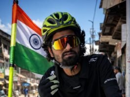 Kupwara cyclist begins nine-month bicycle journey to Saudi Arabia for Umrah Kupwara cyclist begins nine-month bicycle journey to Saudi Arabia for Umrah