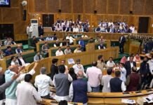 J&K Assembly session begins amid BJP protests over power, daily-wagers J&K Assembly session begins amid BJP protests over power, daily-wagers