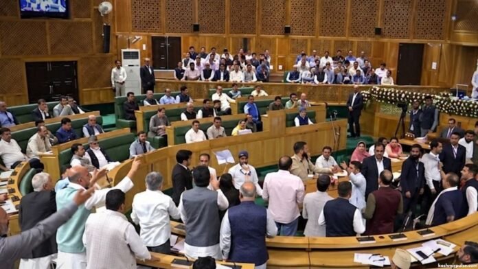 J&K Assembly session begins amid BJP protest over power, daily-wagers J&K Assembly session begins amid BJP protests over power, daily-wagers