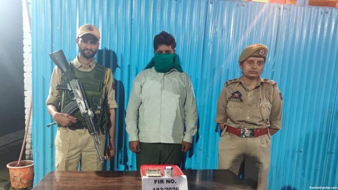 Pulwama Police arrest drug peddler, recover heroin-like substance and cash