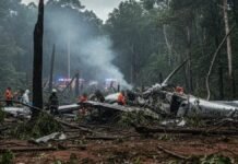 17 killed as Congolese army plane crashes in southwest DRC The aircraft was travelling from Kikwit towards the capital, Kinshasa, when it reportedly developed a technical problem