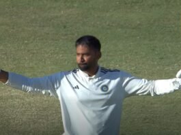 Smaran’s unbeaten 126 puts Rest of India 265 runs ahead in Irani Cup Smaran’s unbeaten 126 puts Rest of India 265 runs ahead in Irani Cup