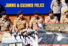 Srinagar Police arrest 8 in alleged inter-district narcotics, arms syndicate Srinagar Police arrest 8 in alleged inter-district narcotics, arms syndicate